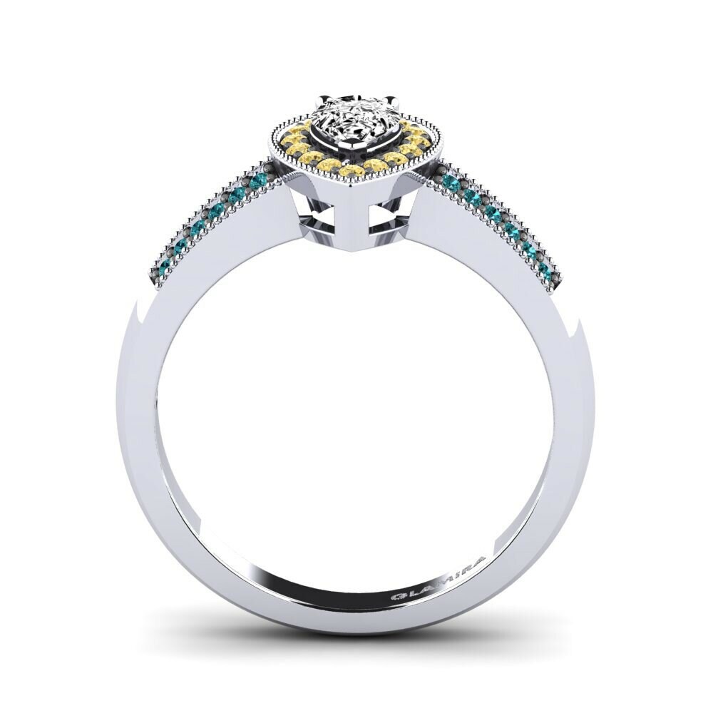 Moissanite Verlovingsring Heartbeat