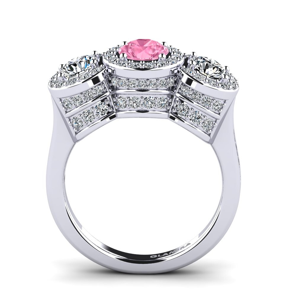 Pink Sapphire Engagement Ring Panos