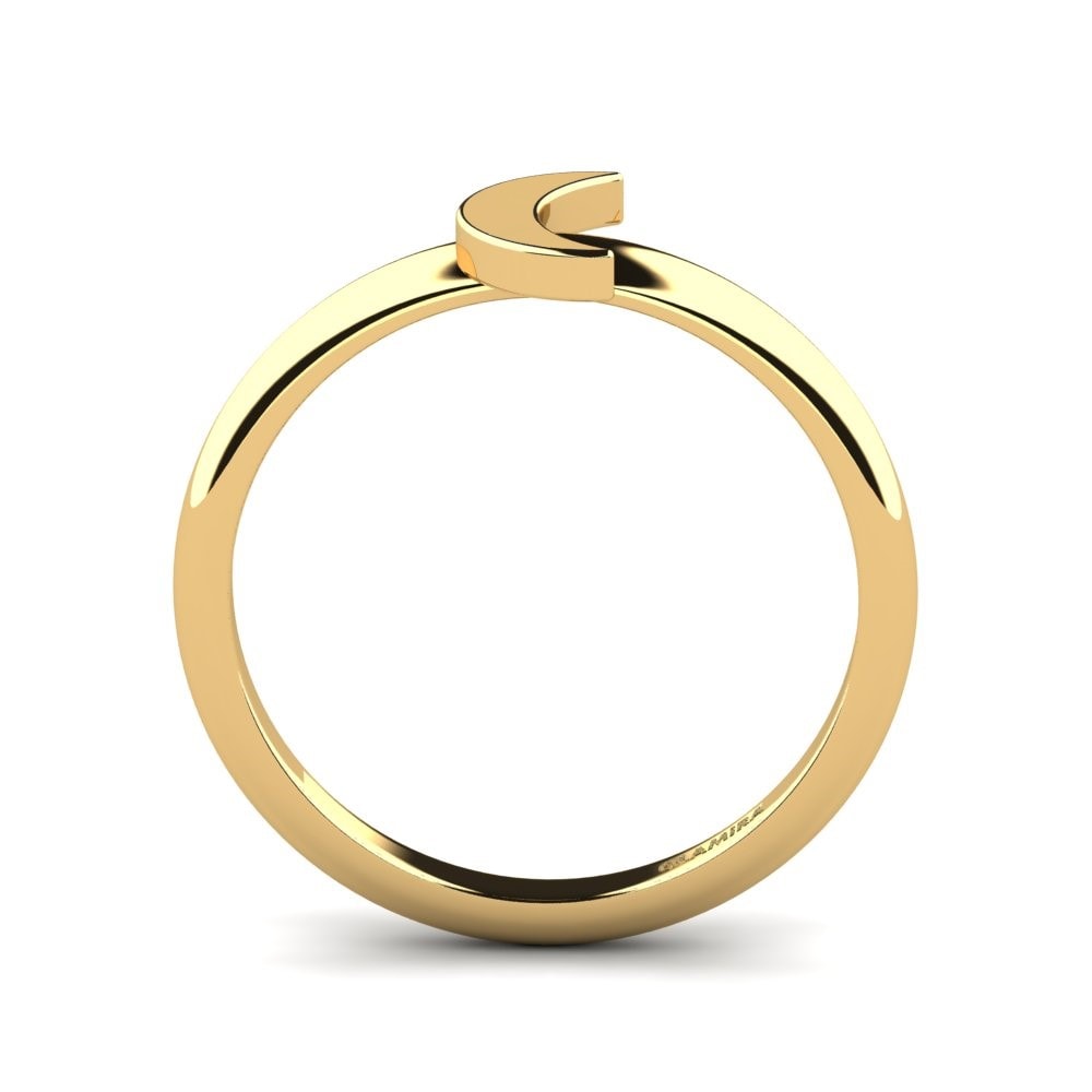 9k Oro Amarillo Anillo Pareja Women