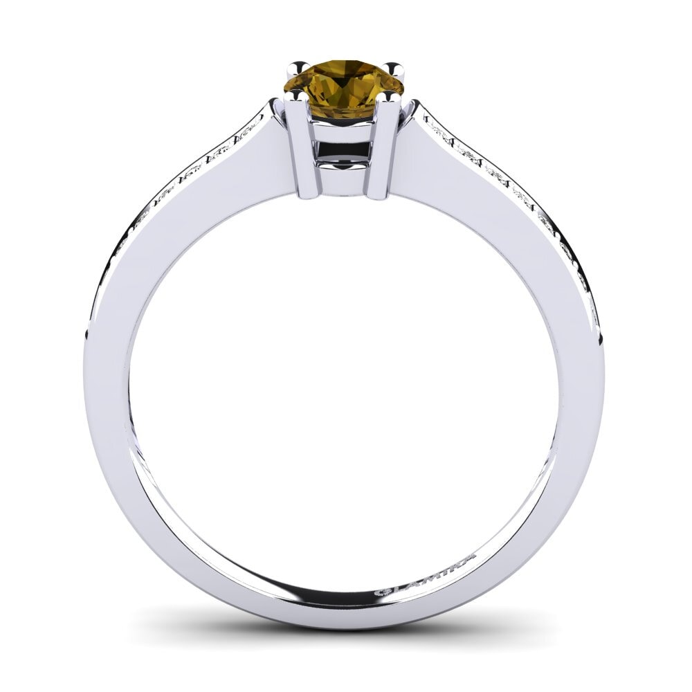 Brown Zircon Engagement Ring Paris 0.5 crt