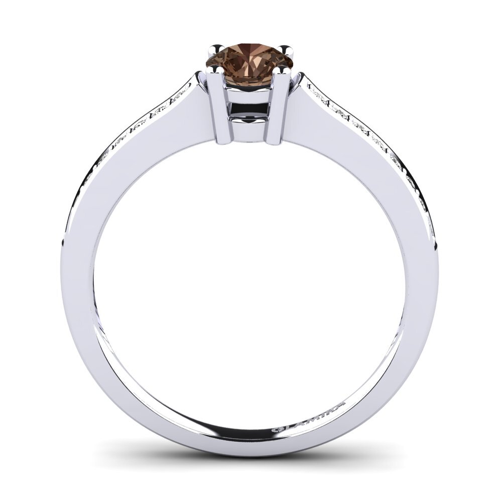 Smoky Quartz Engagement Ring Paris 0.5 crt
