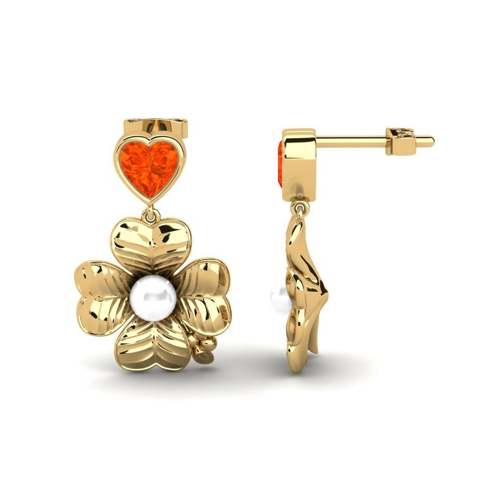 Opale de Feu Boucle d'oreille femme Parlare