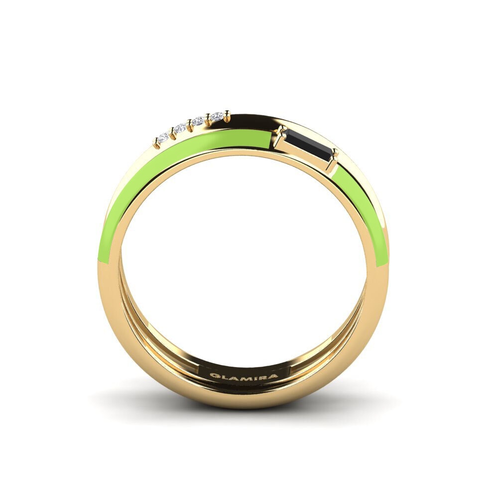Schwarzer Diamant Ring Paros