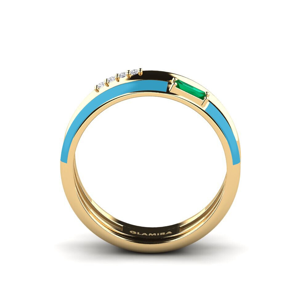 Zircone Vert Bague Paros