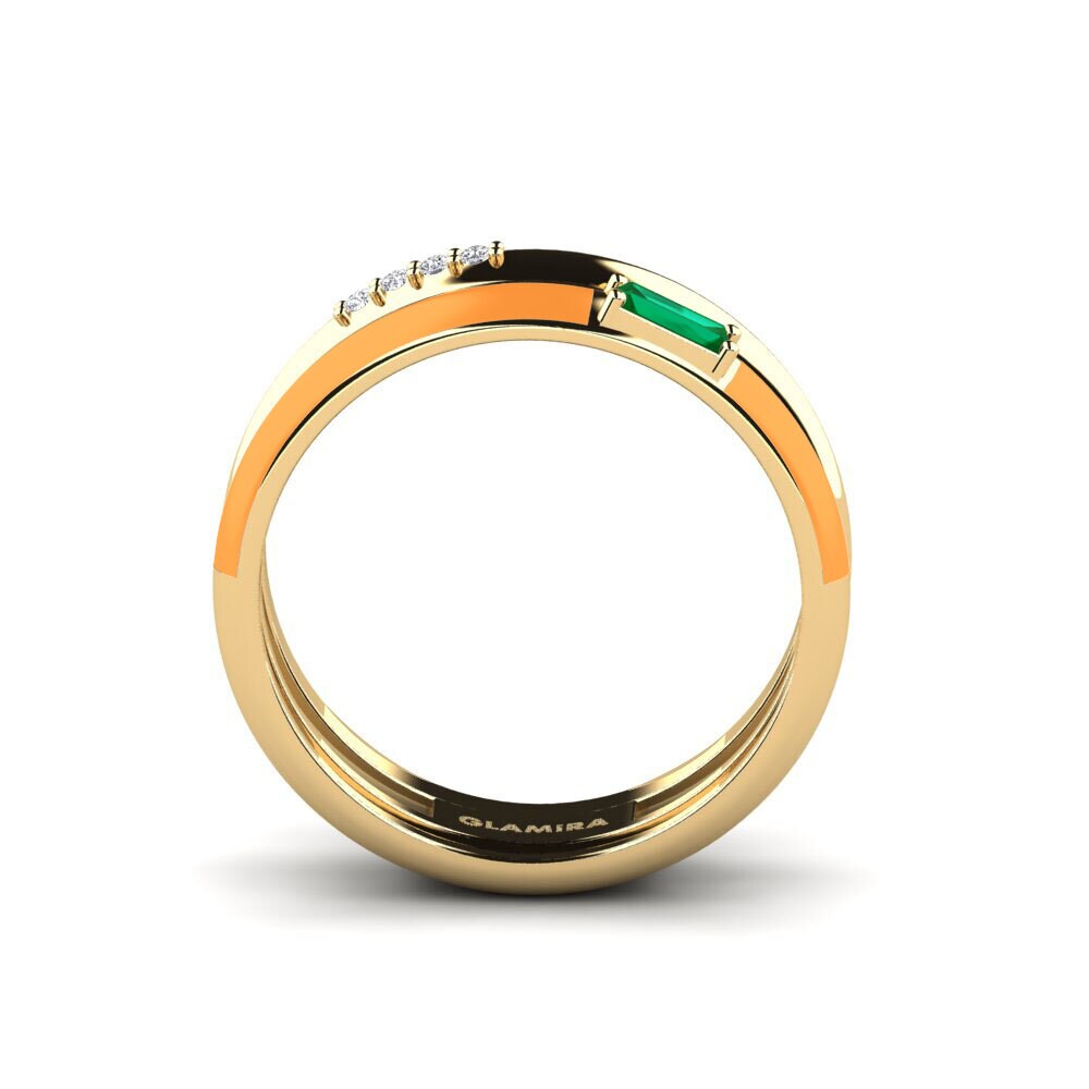 Zircone Vert Bague Paros