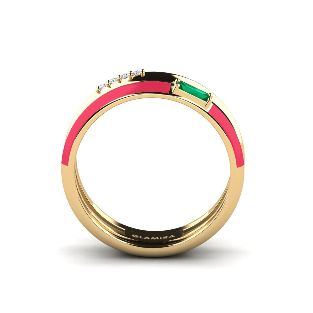 Zircone Vert Bague Paros