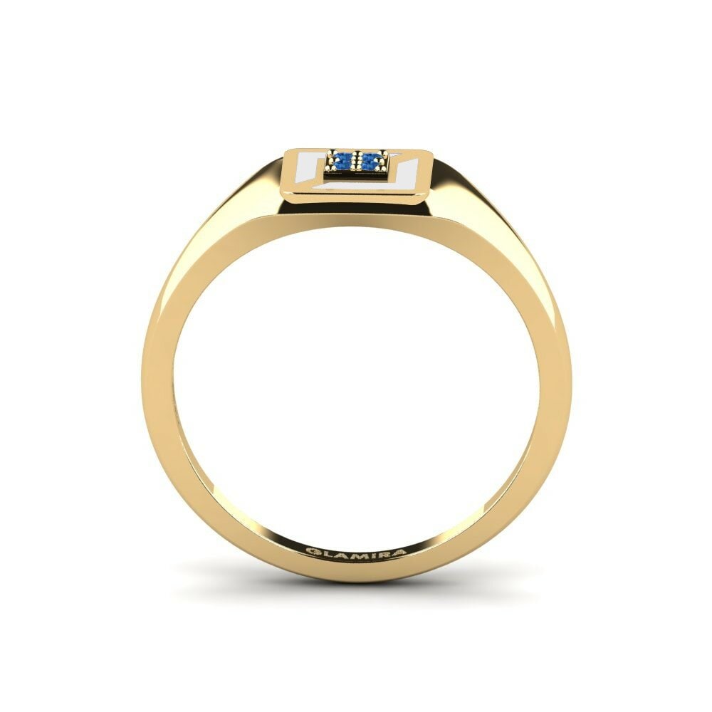 Circonita Azul Oscuro Anillo Parytet