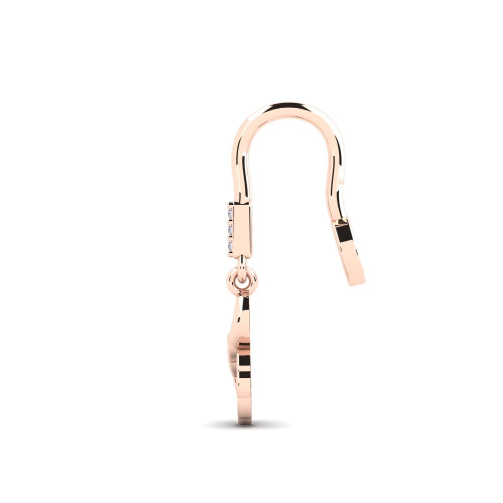 Piercing Nombril Anneau ZS Anneau De Lu00e8vre Incurvu00e9 Devil Barbell 18G - 6/8/10/12 Mm - En Piercing Nombril Titane