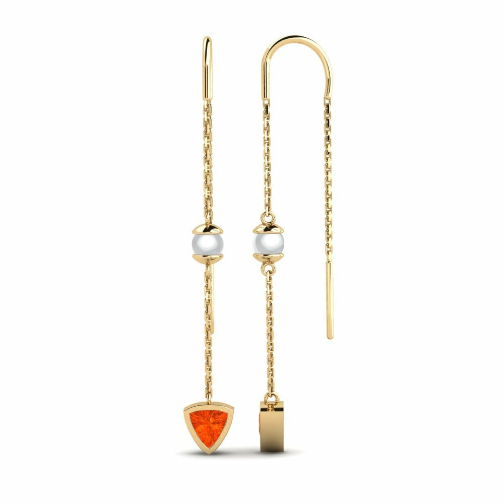 Fire-Opal Women's Earring Peara