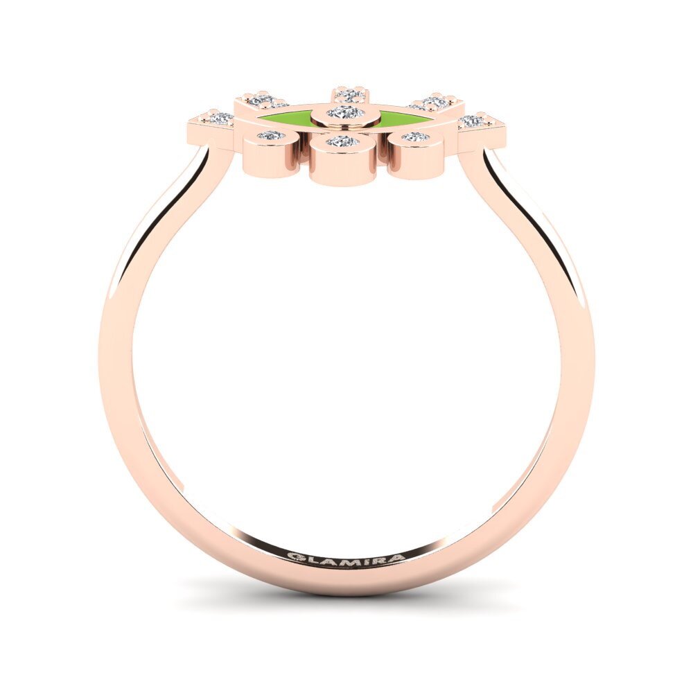 Rotgold 375 Ring Pedesa