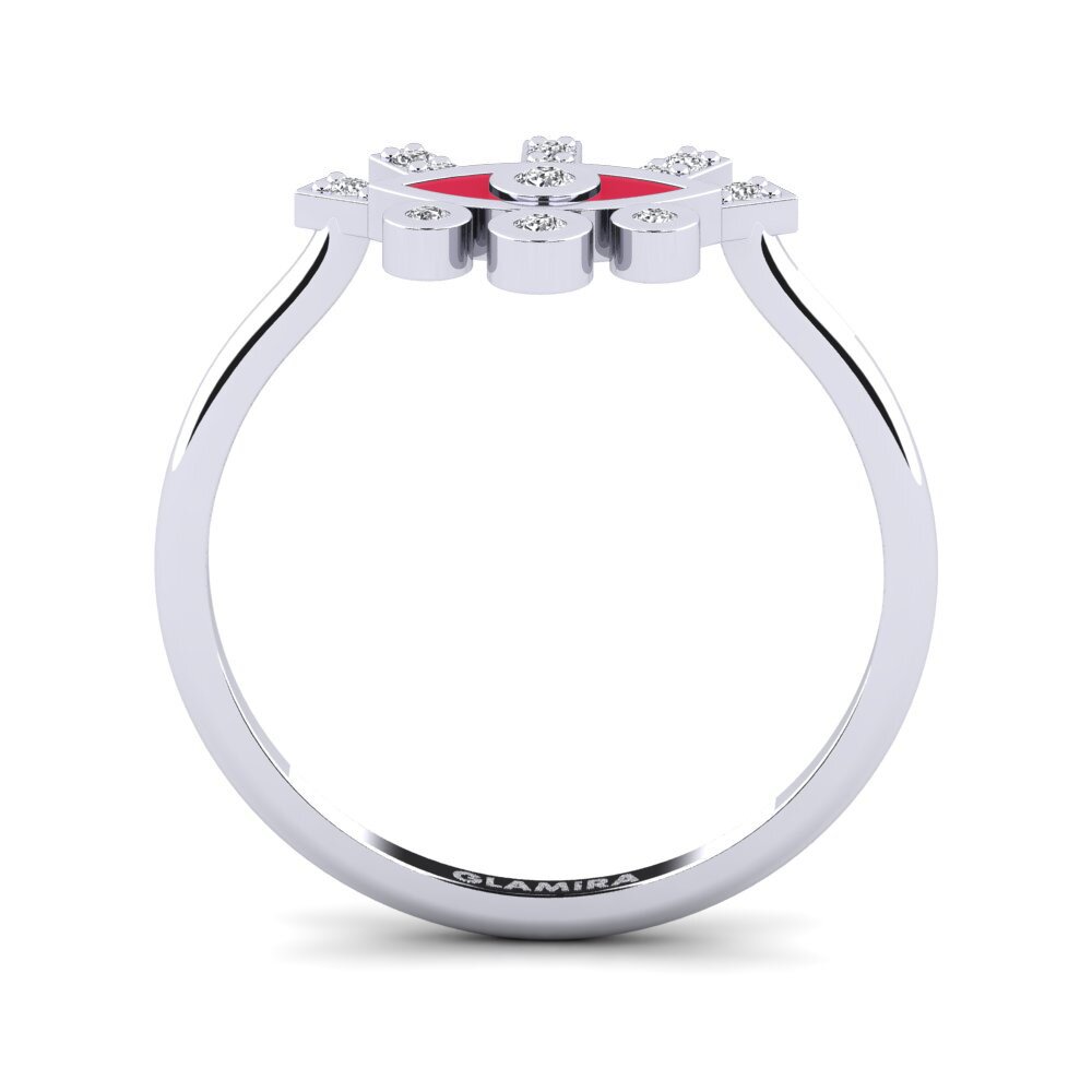 Weißgold 375 Ring Pedesa