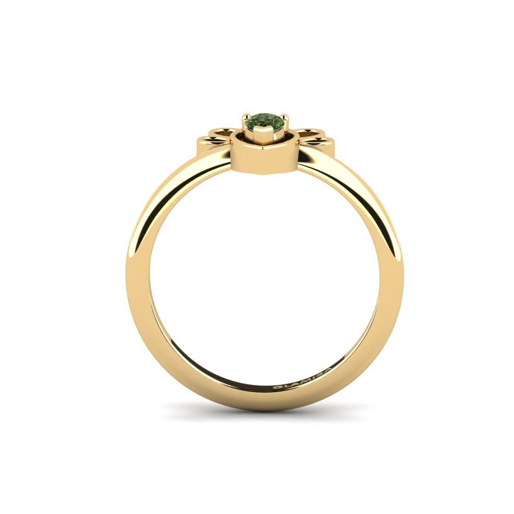 Green Sapphire Ring Peds