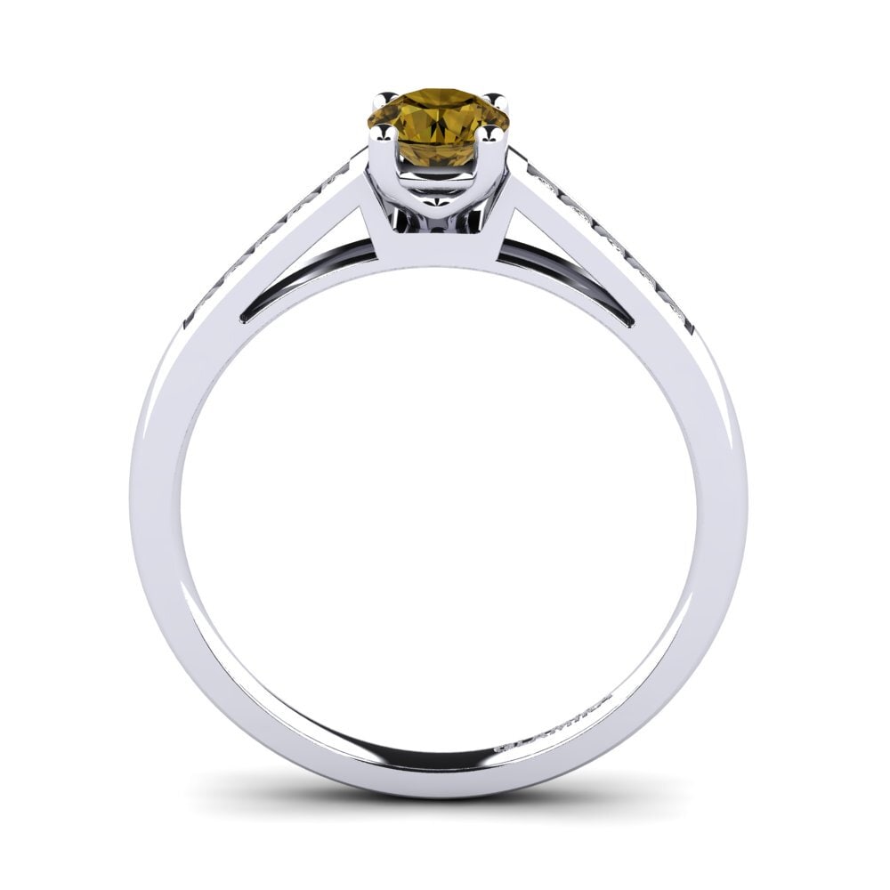 Brown Zircon Engagement Ring Penelope 0.5 crt