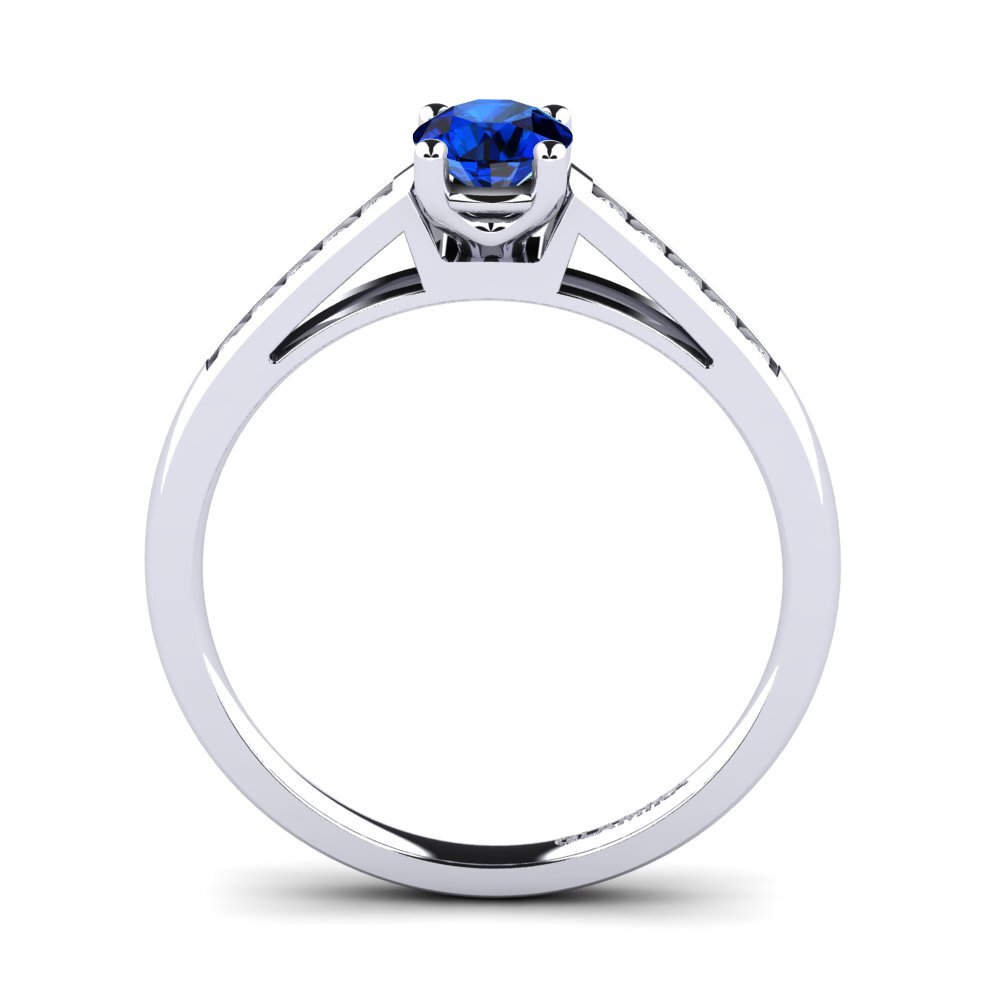 Saphir (im Labor gezüchtet) Verlobungsring Penelope 0.5crt