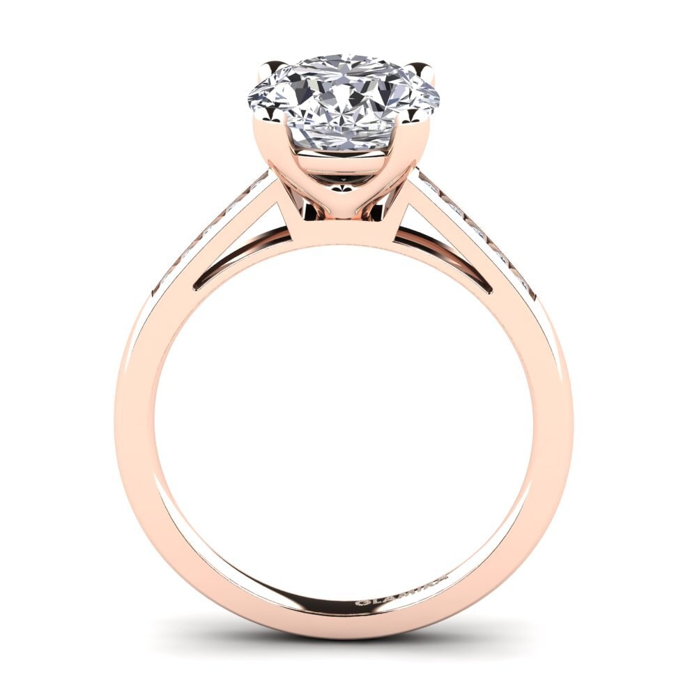 Rotgold 750 Verlobungsringe Penelope 3.0crt