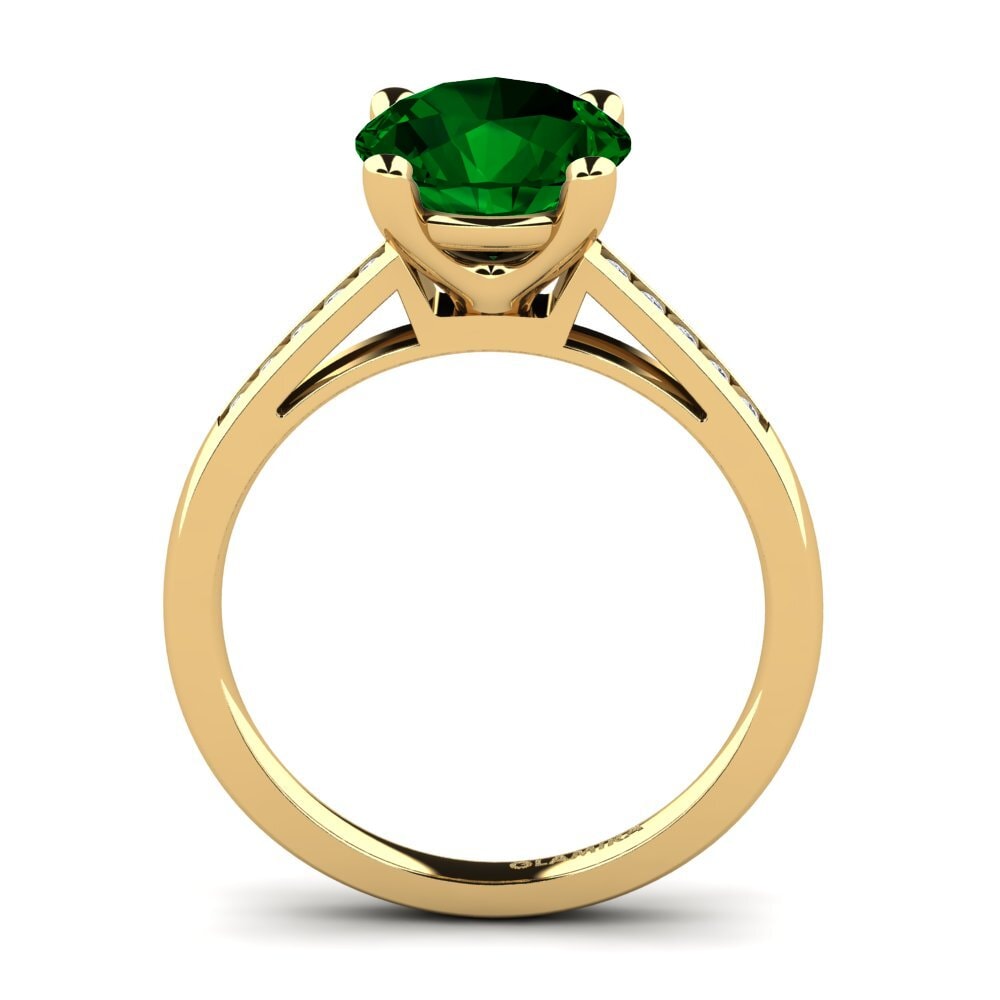 Green Zirconia Engagement Ring Penelope 3.0 crt