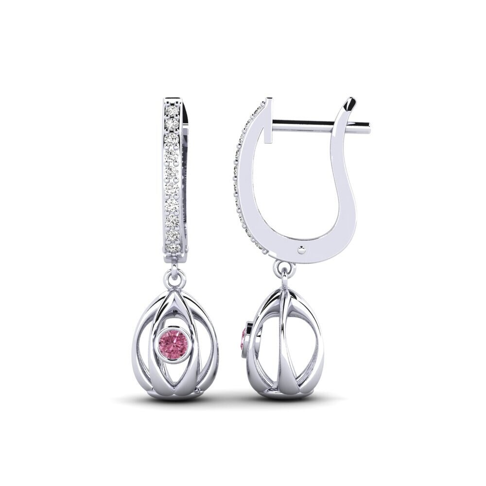 Granate Rhodolite Pendiente de mujer Perling