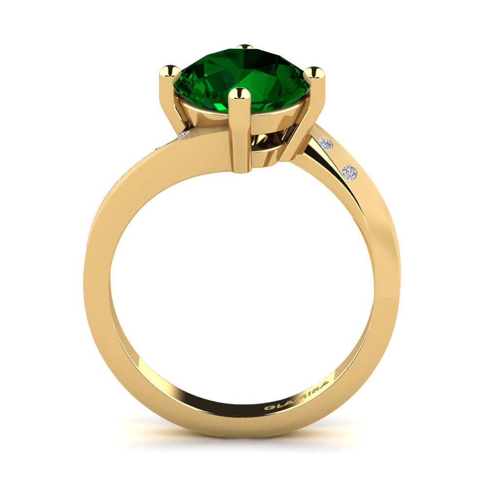 Green Zirconia Engagement Ring Phillipa 3.0 crt