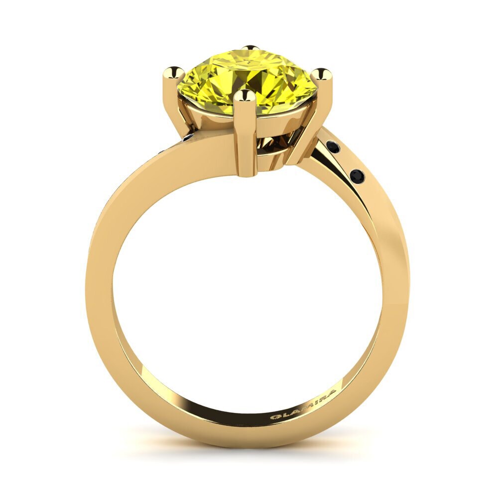 Yellow Diamond Engagement Ring Phillipa 3.0 crt