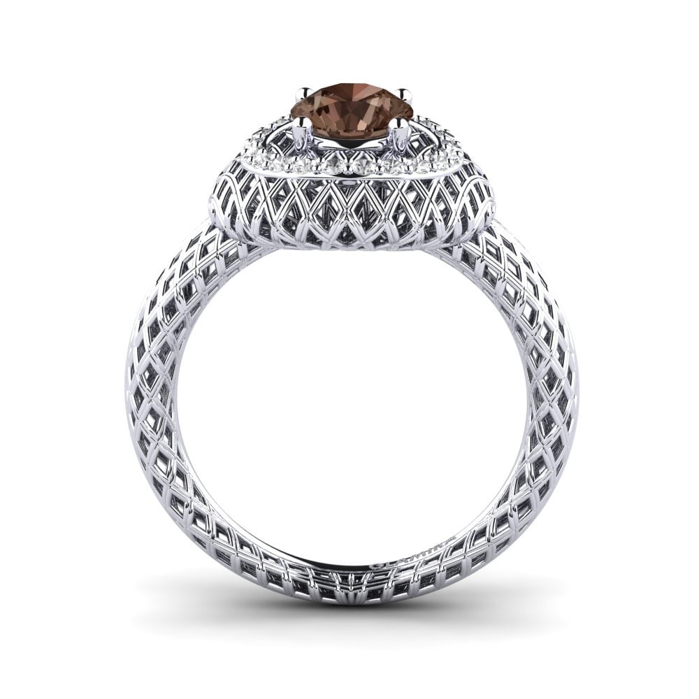 Smoky Quartz Engagement Ring Phuket