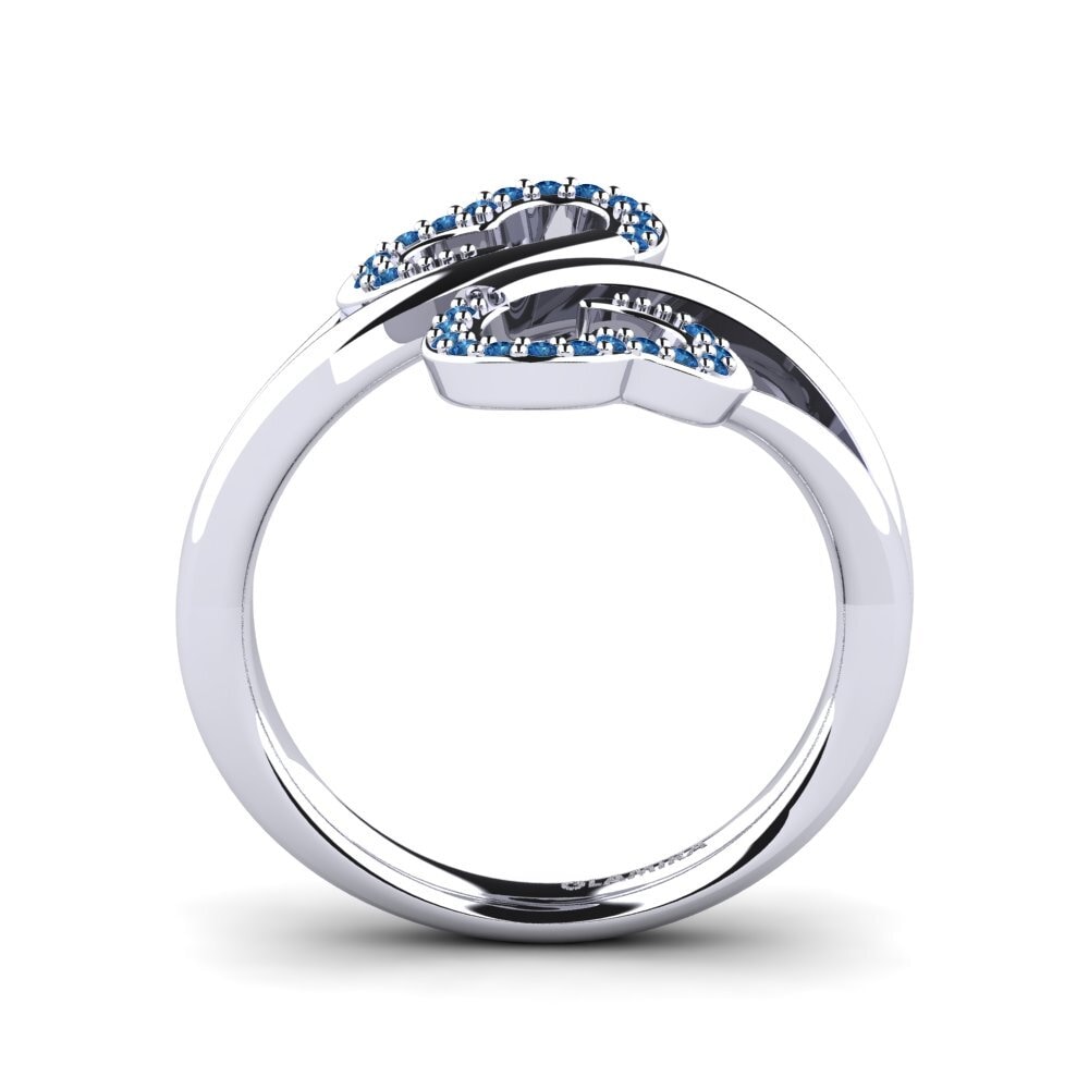 Circonita Azul Oscuro Anillo Phyllis