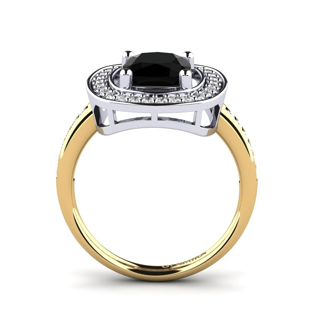 14ct Yellow / White Gold Engagement Ring Pieretta