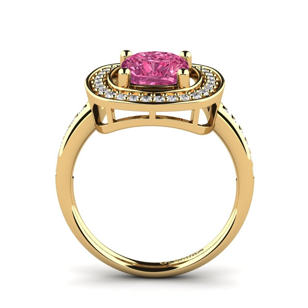 9ct Yellow Gold Engagement Ring Pieretta