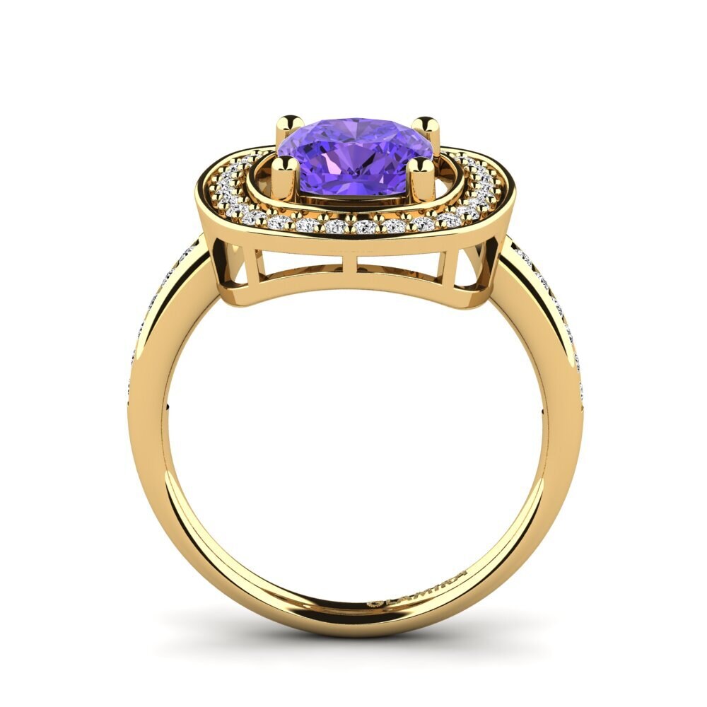 Tanzanite Engagement Ring Pieretta