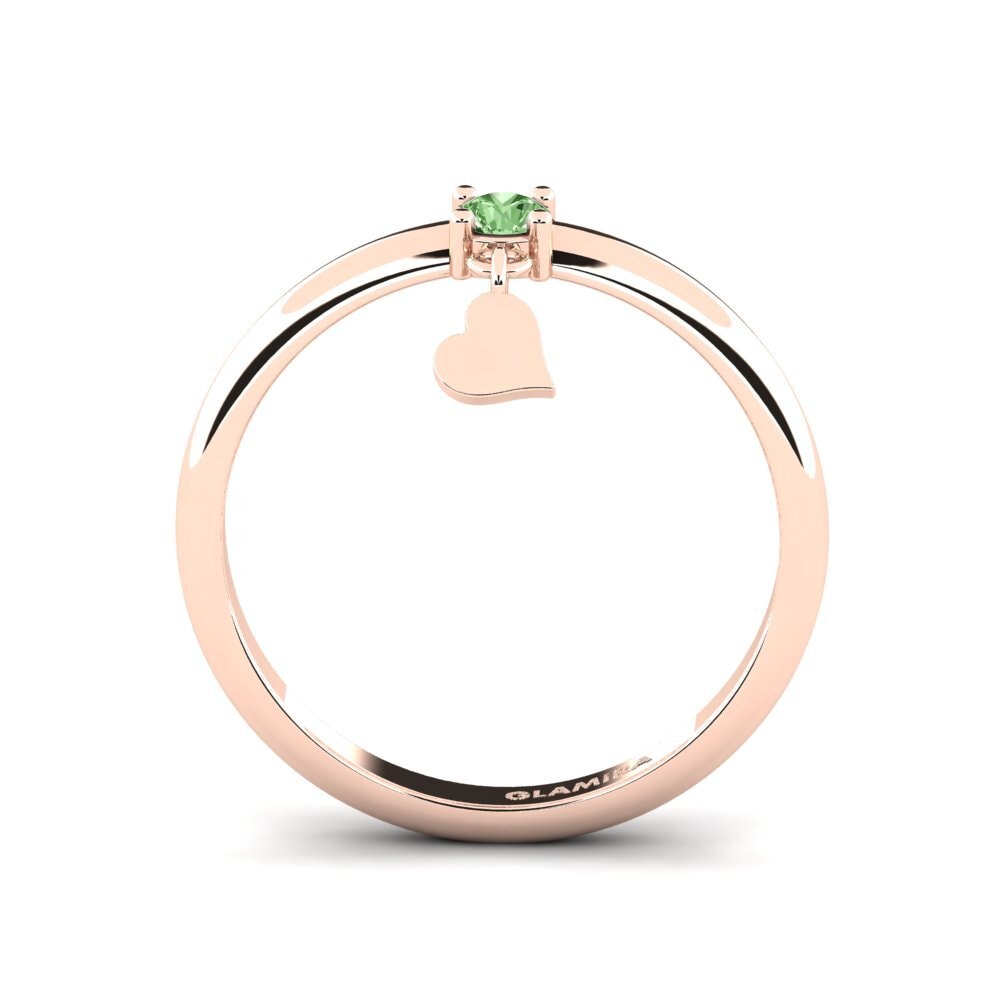 Diamante Verde Anillo Pintius