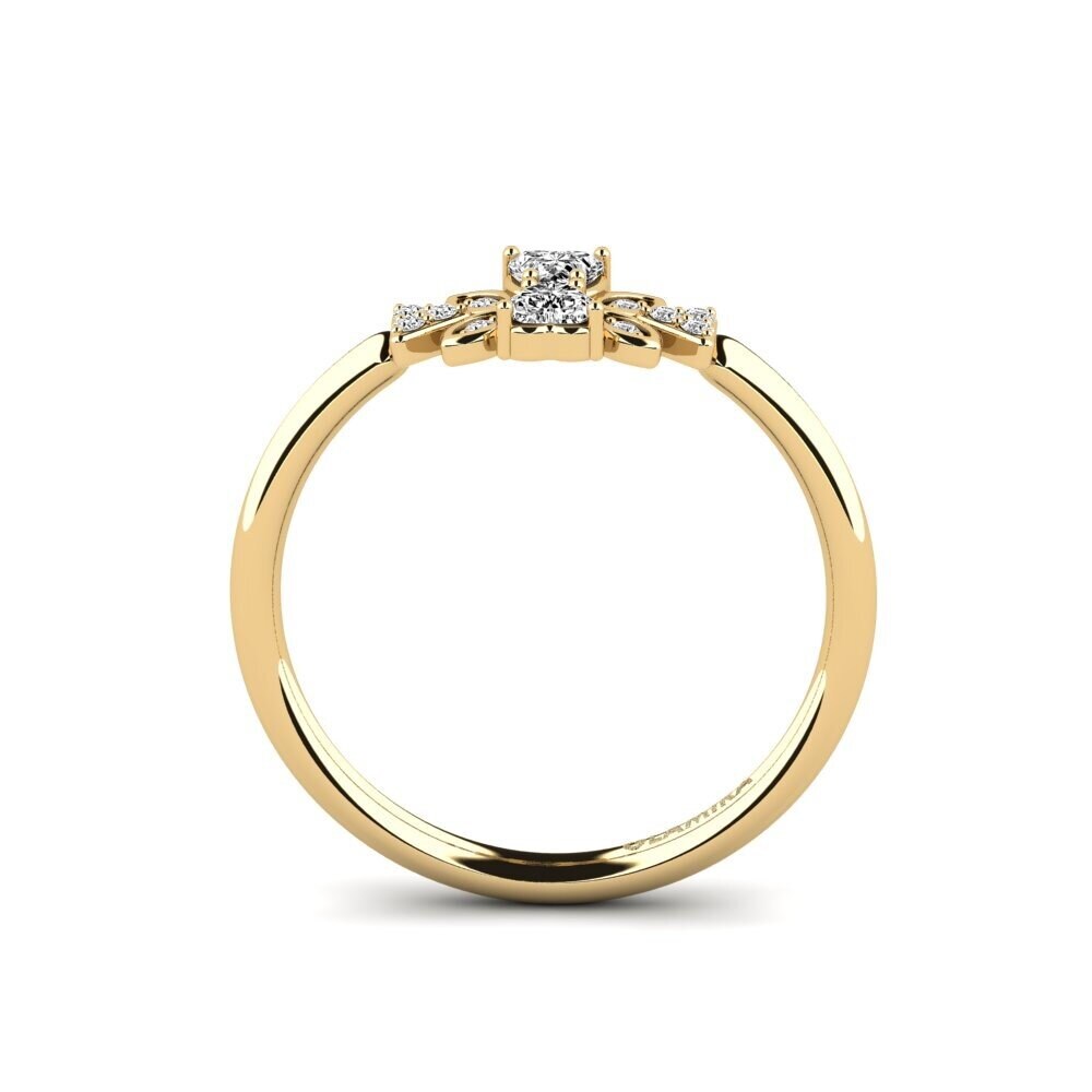 Corazón Moissanita Anillo Piscr