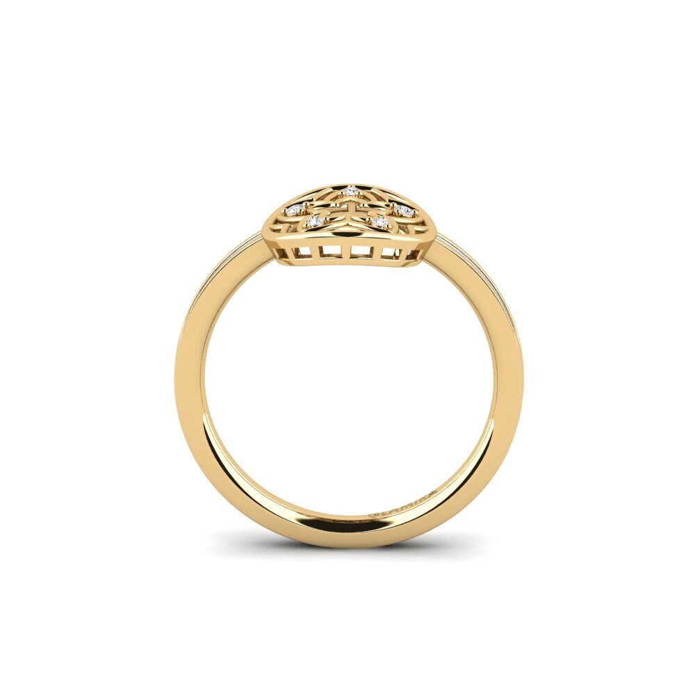 Weißer Saphir Ring Plantajo