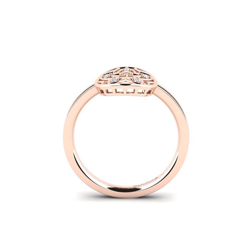 18ct Rose Gold Ring Plantajo