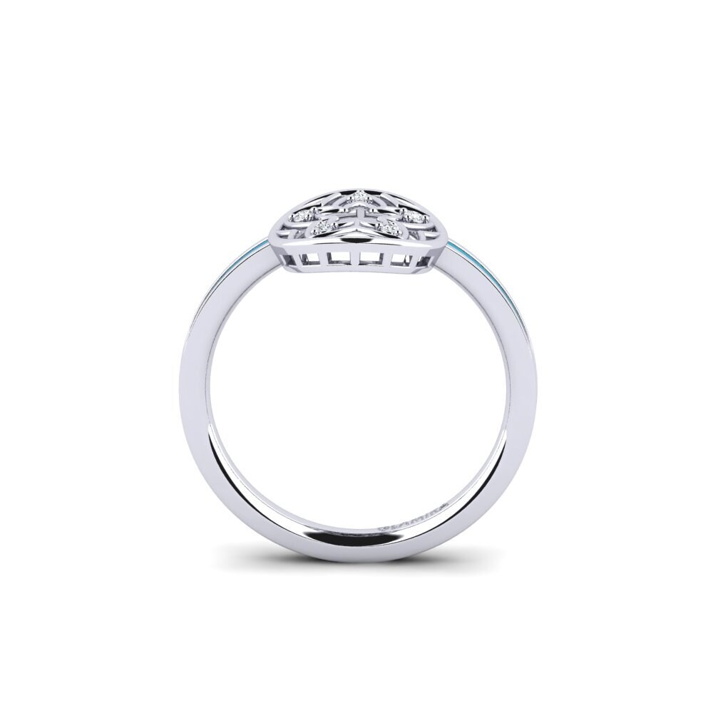 950 Platin Ring Plantajo
