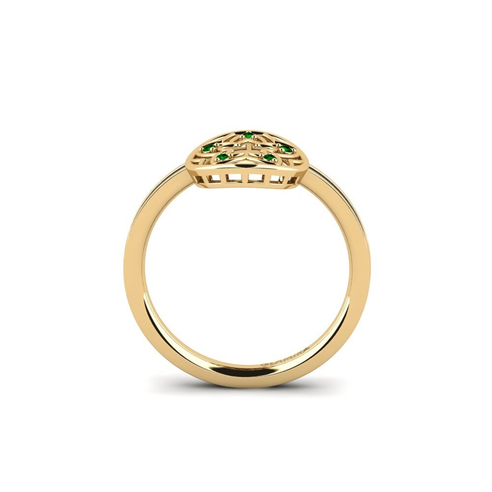 Green Zirconia Ring Plantajo
