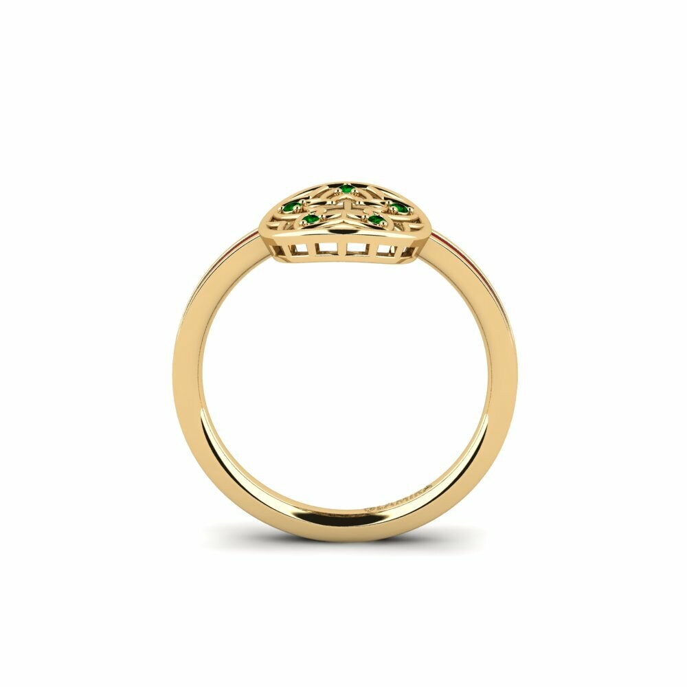 Zircone Vert Bague Plantajo