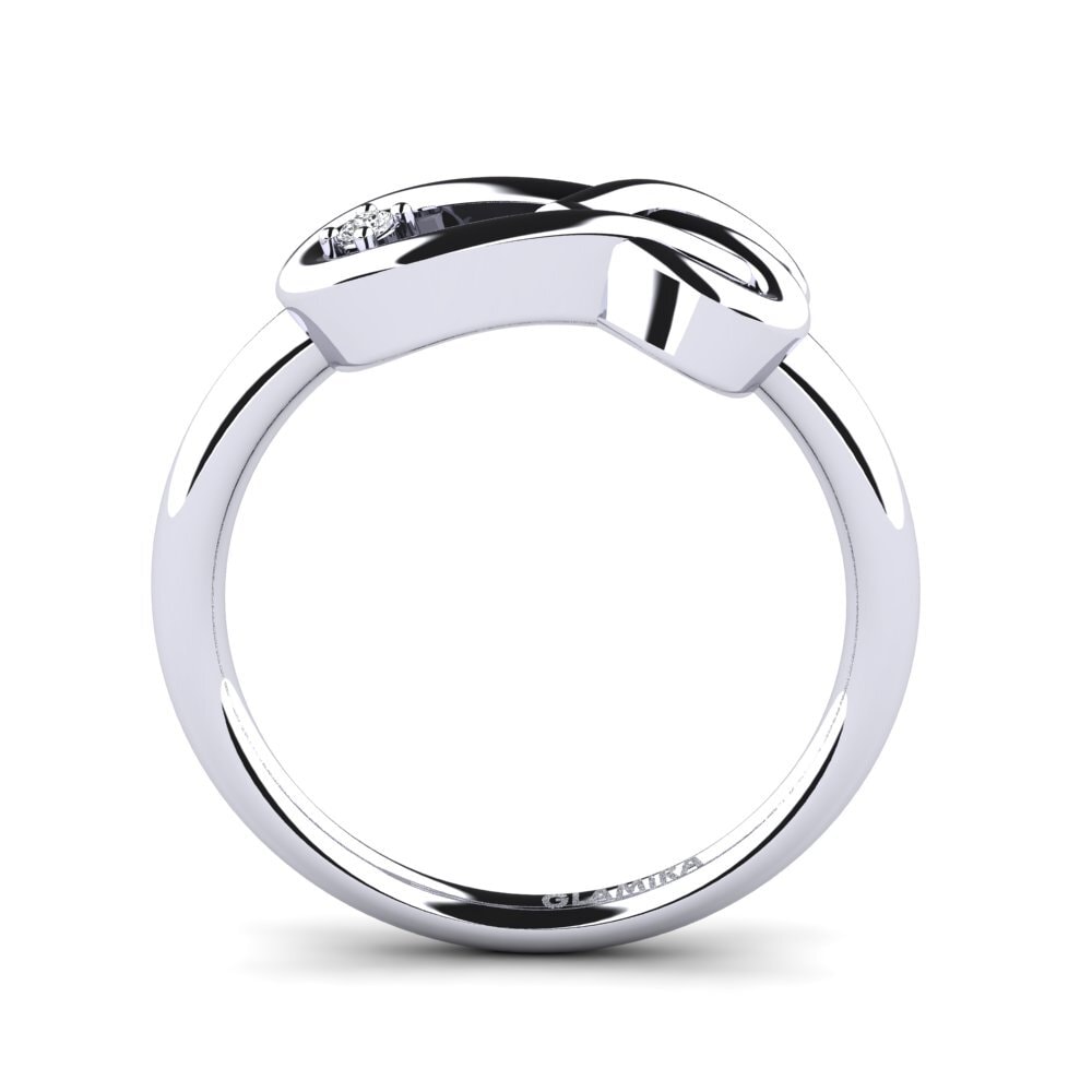 Round Lab Grown Diamond Ring Platano