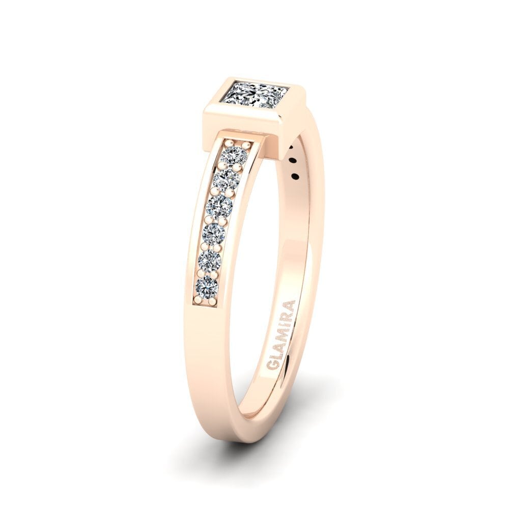 14ct Rose Gold Ring Pleasant Behaviour SET