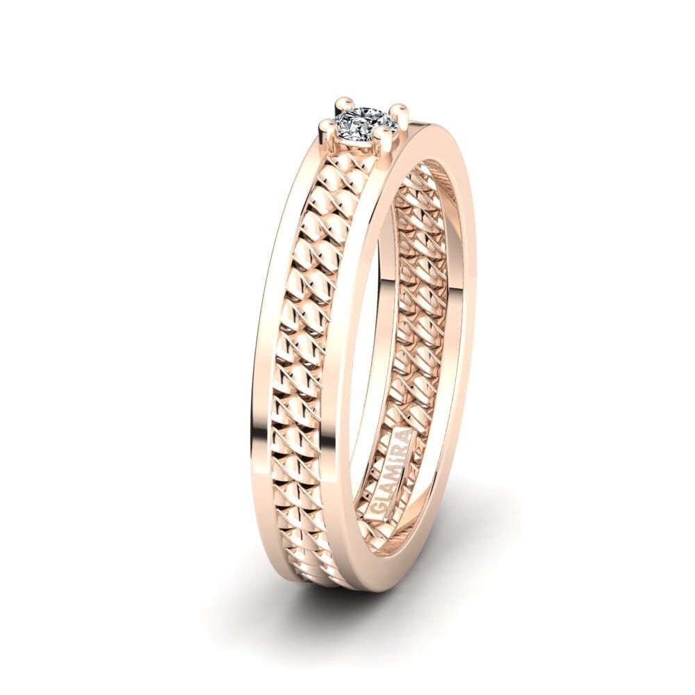 14ct Rose Gold Ring Pleasant Bliss SET