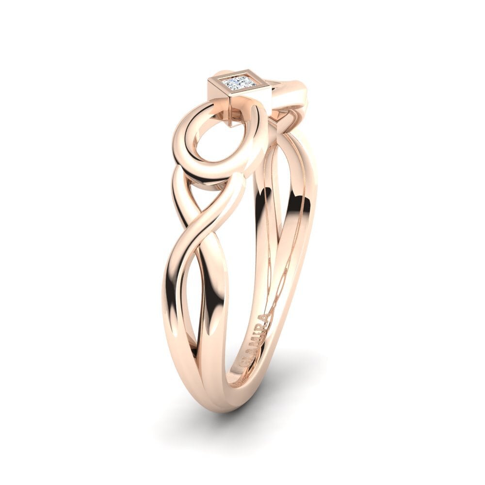 14ct Rose Gold Ring Pleasant Bond SET