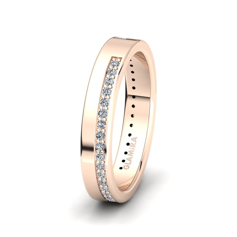 14ct Rose Gold Ring Pleasant Expression SET