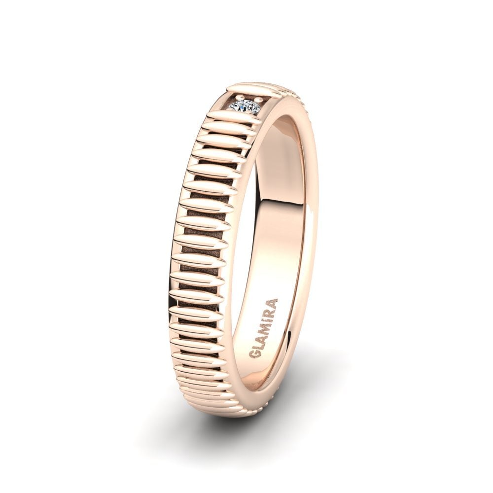 14ct Rose Gold Ring Pleasant Glow SET