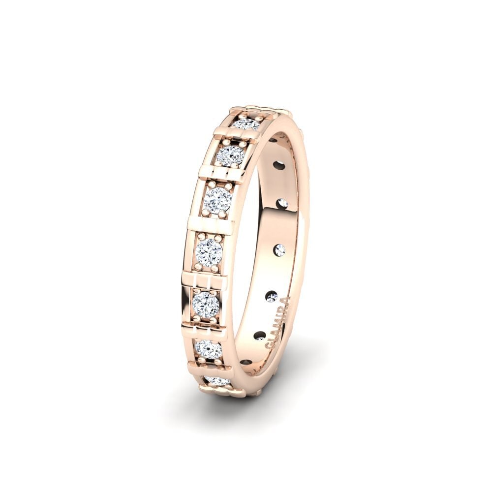 14ct Rose Gold Ring Pleasant Impression SET