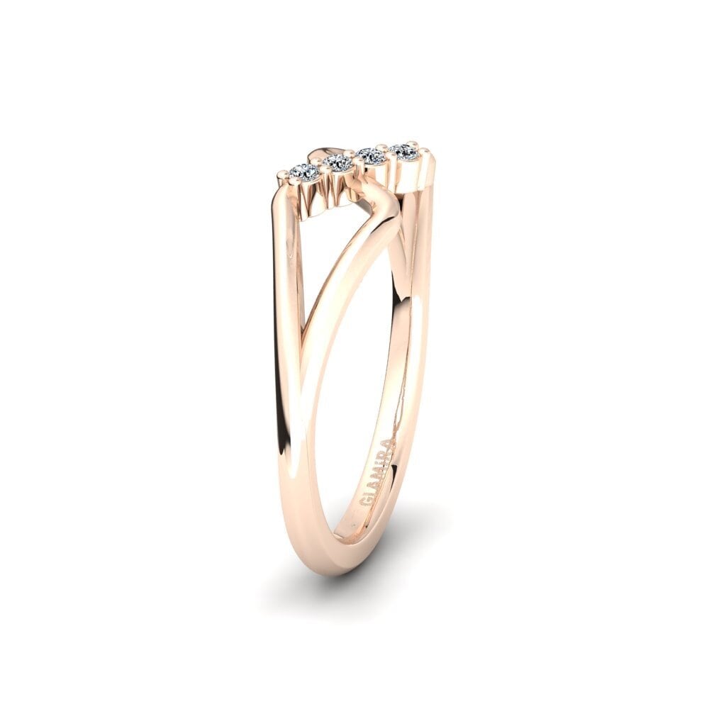 14ct Rose Gold Ring Pleasant Impulse SET
