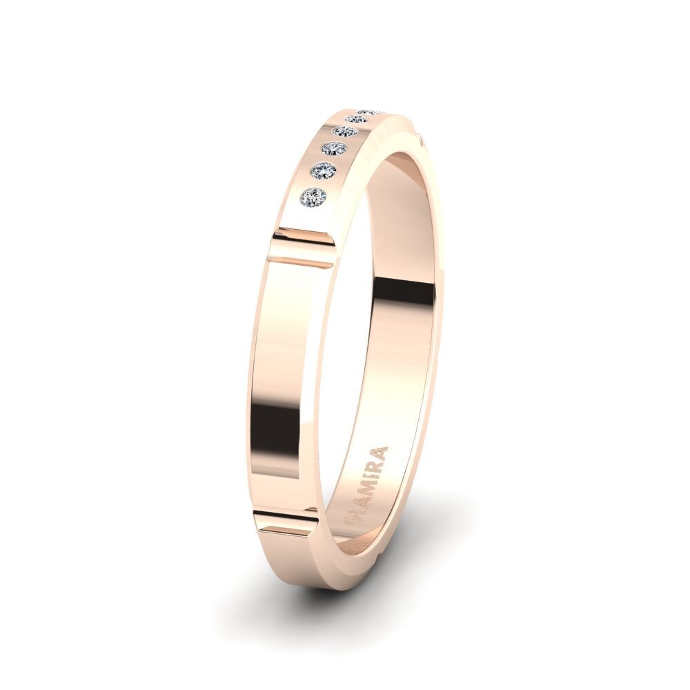 14ct Rose Gold Ring Pleasant Life SET