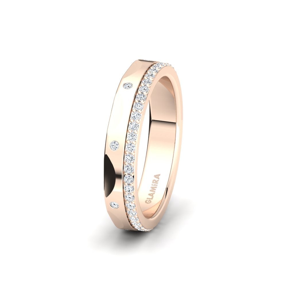 14ct Rose Gold Ring Pleasant Nature SET