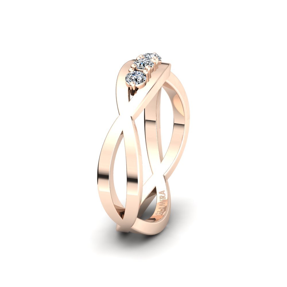 14ct Rose Gold Ring Pleasant Night SET