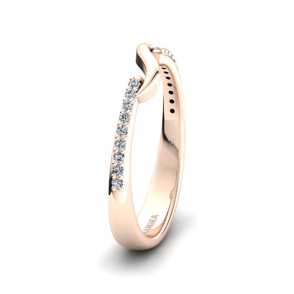14ct Rose Gold Ring Pleasant Shiny SET
