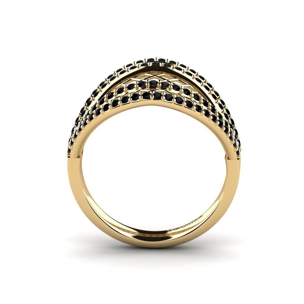Zafiro negro Anillo Plosud