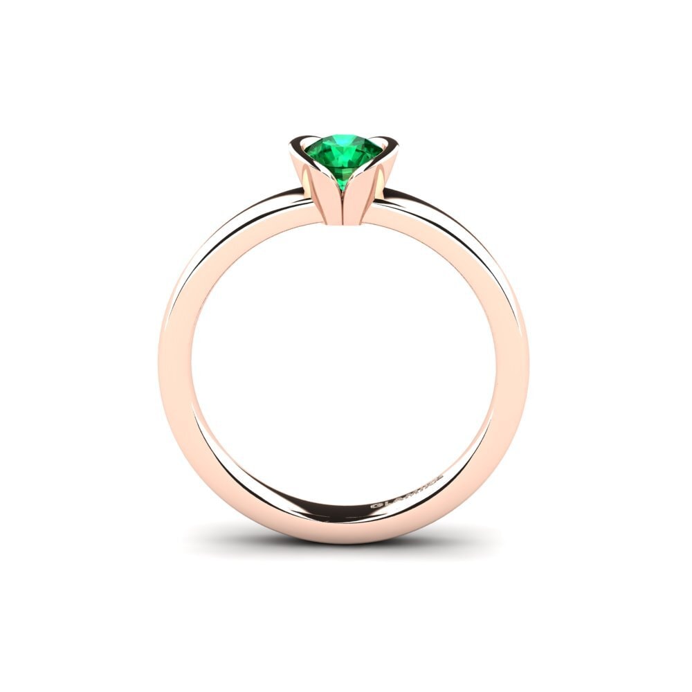 Esmeralda (creada en laboratorio) Set de Anillos Precious Moments Anillo A