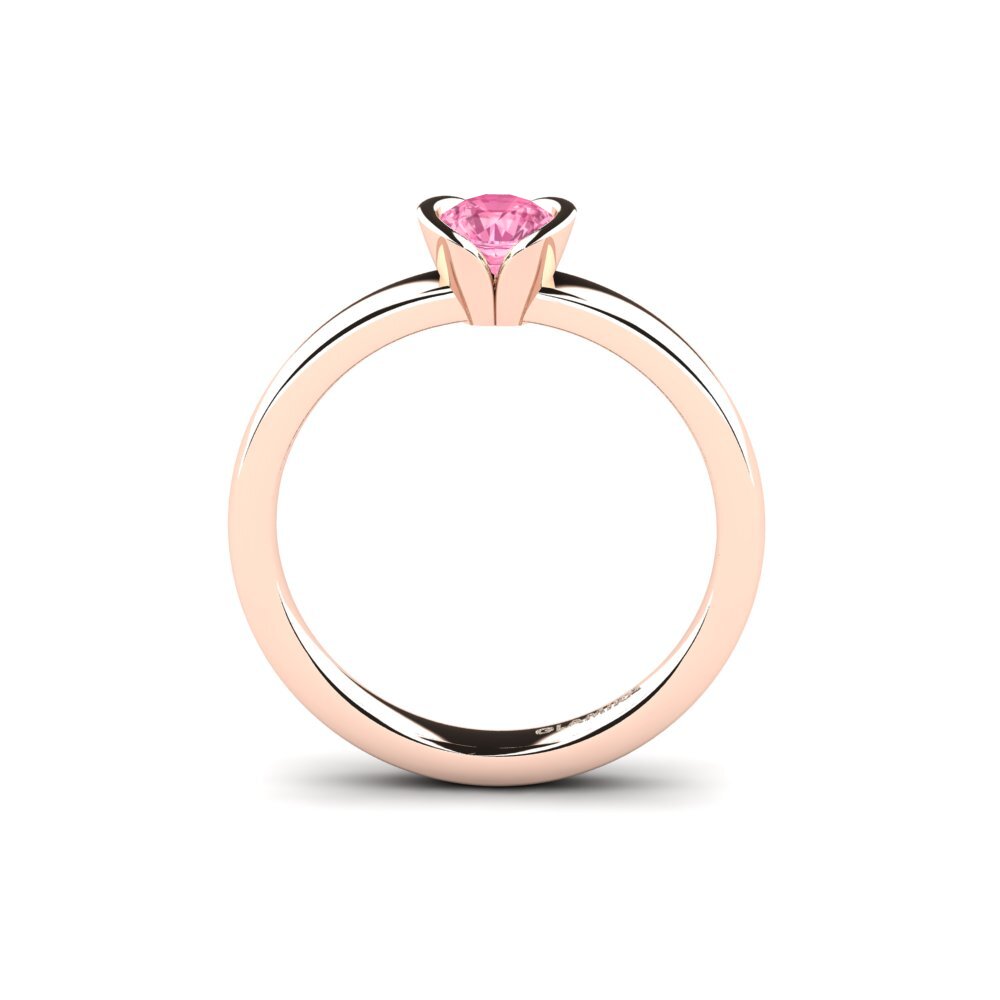 Zafiro Rosado Set de Anillos Precious Moments Anillo A